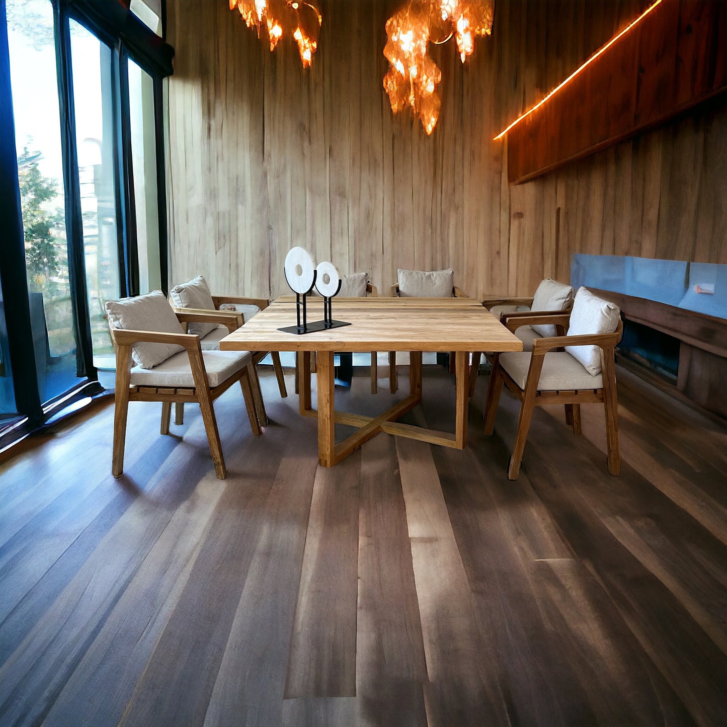 MESA DE COMEDOR ONIX BASE MADERA